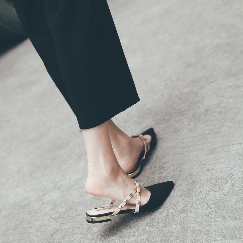 Giày cao gót nữ 3 phân mũi nhọn đế bệt duyên dáng, sang chảnh bền đẹp G15