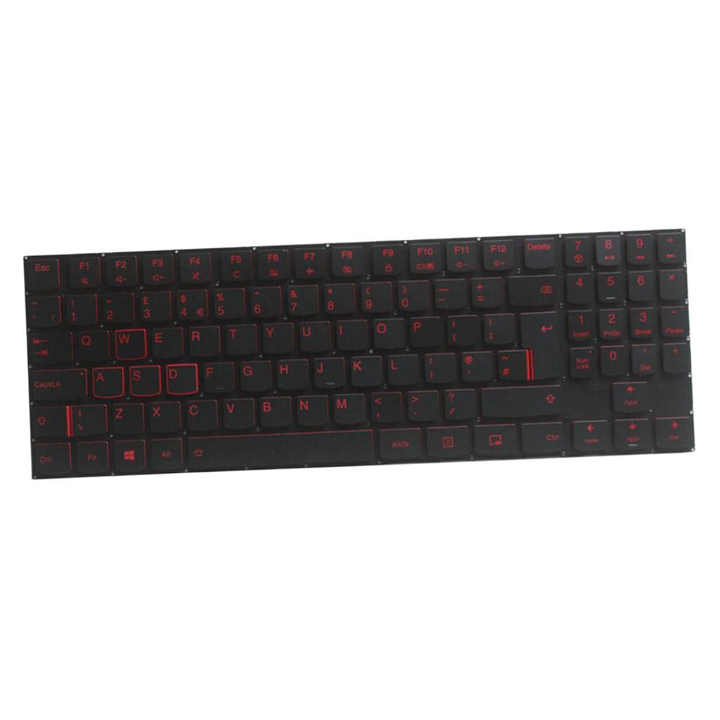 Laptop UK Layout Keyboard Red Backlit Fits For   Y520