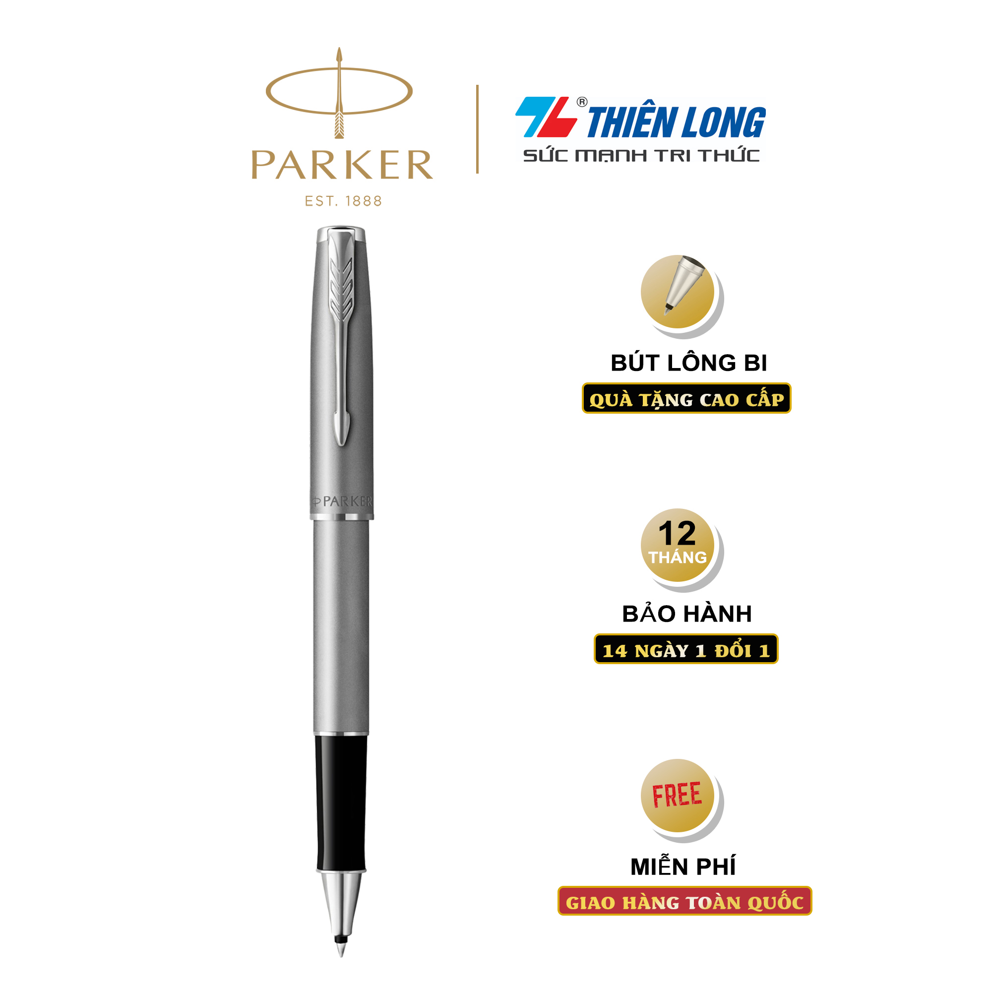 Bút lông bi cao cấp Parker Sonnet X-ST Steel CT TB-1950873