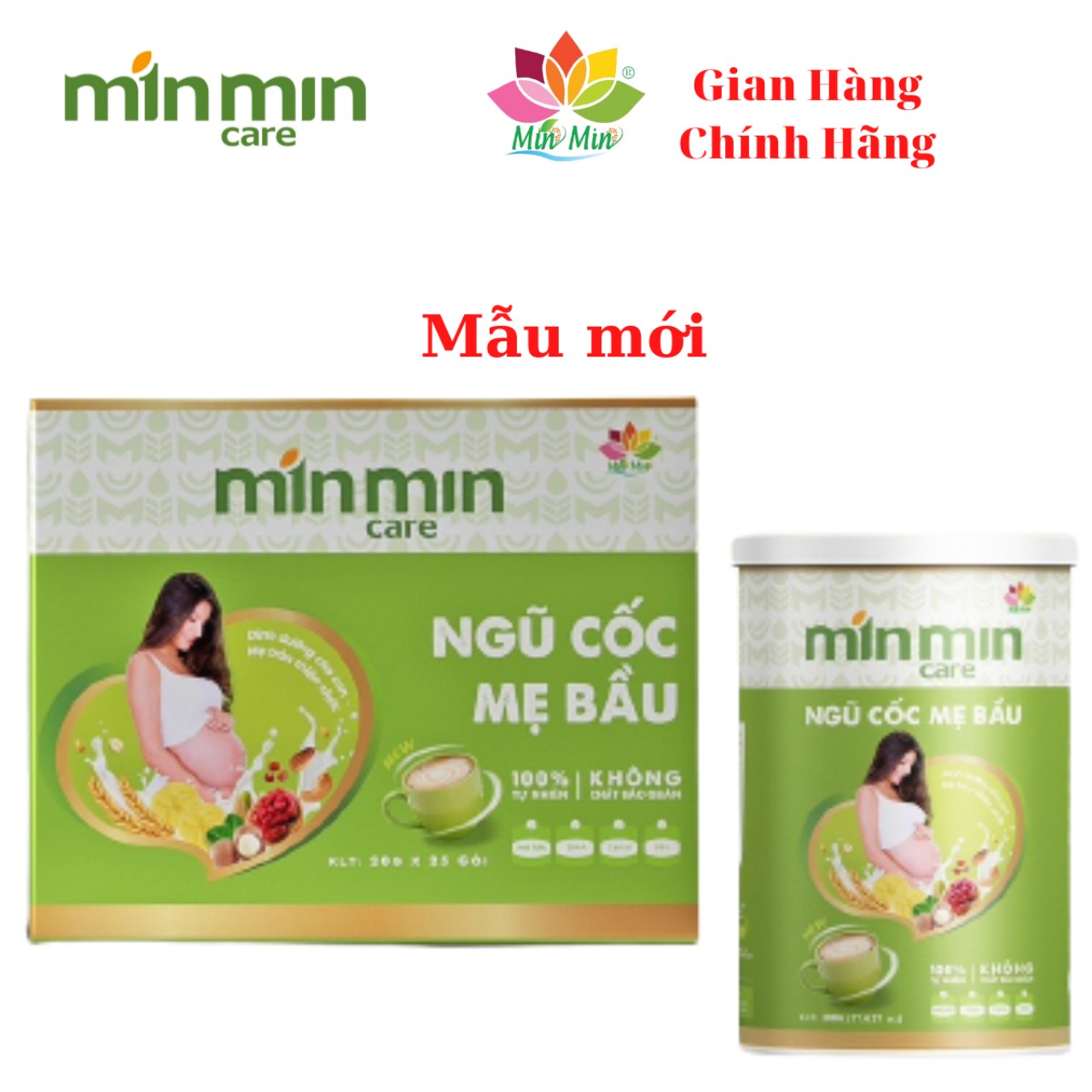 Ngũ Cốc Mẹ Bầu Min Min Care - Ngũ Cốc Bầu Min Min (1 hộp dạng gói)