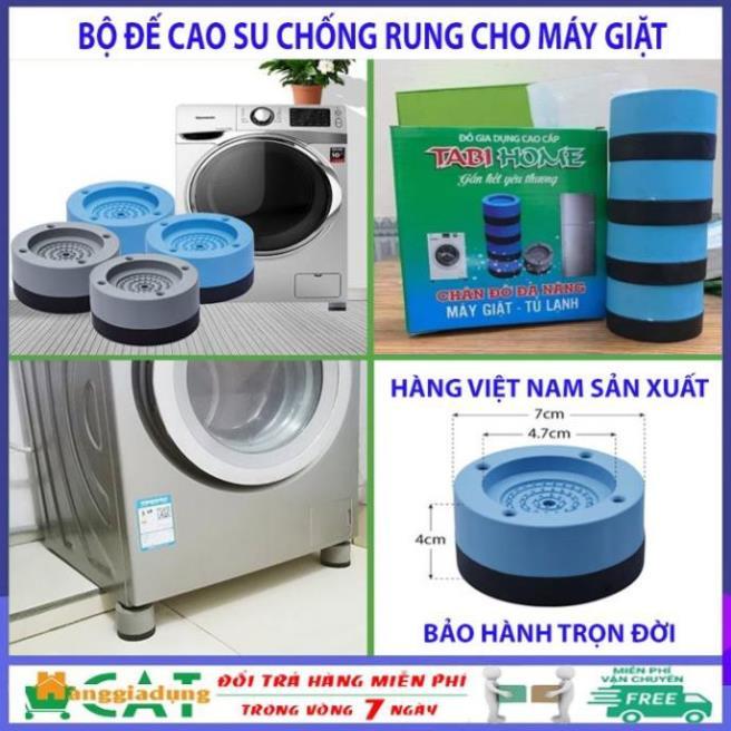 Bộ đệm cao su cao cấp TABI HOME chống rung, chống ồn, tăng tuổi thọ cho máy giặt, tủ lạnh