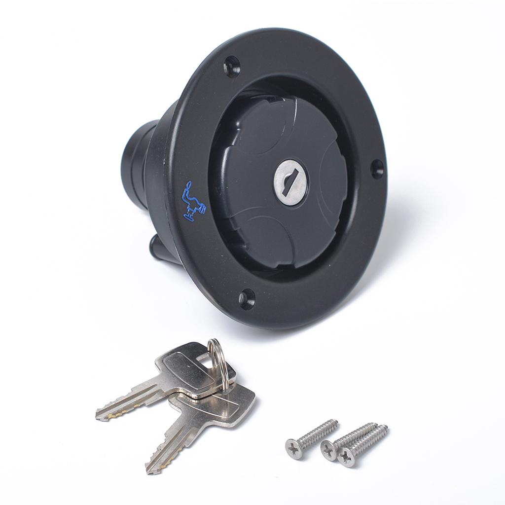 Black Gravity/City Water Hatch Fill Dish Lock Keys RV Trailer