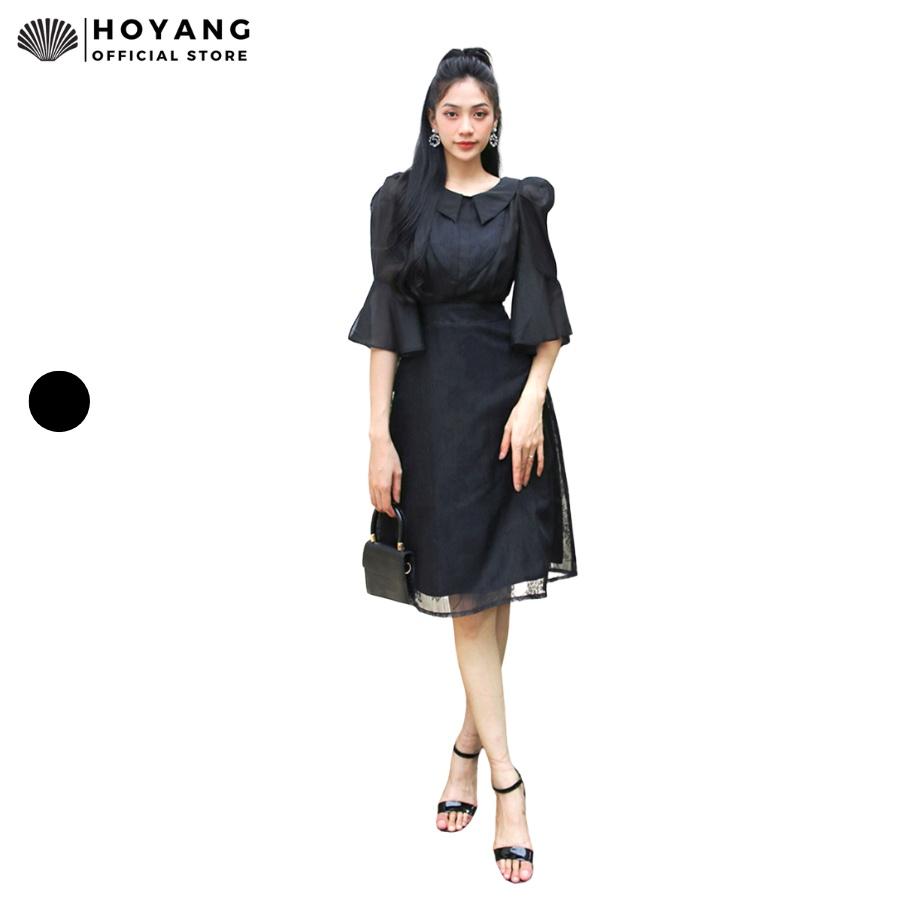 Đầm Suông Tay Loe Thiết Kế Vintage HOYANG D112