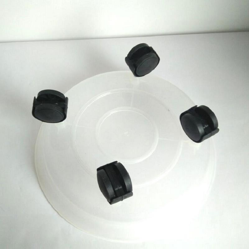 Giá để chậu hoa bằng nhựa TDT-29 cm, Kệ để chậu cây cảnh 4 bánh trong suốt