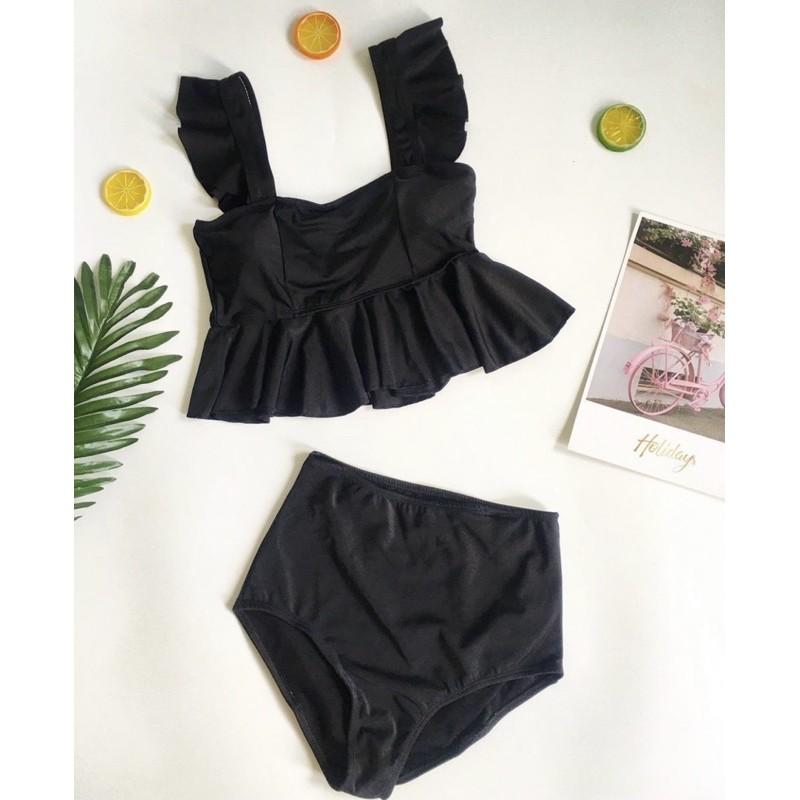 Bikini 2 mảnh cạp cao vai bèo dễ thương