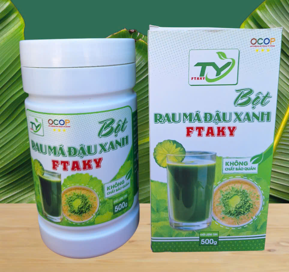Bột Rau Má Đậu Xanh - Tốt Sức Khoẻ - Hạn Chế Nóng Trong - Đẹp Da - Ngủ Ngon sản phẩm đã được kiểm định chất lượng ( OCOP 3 SAO )