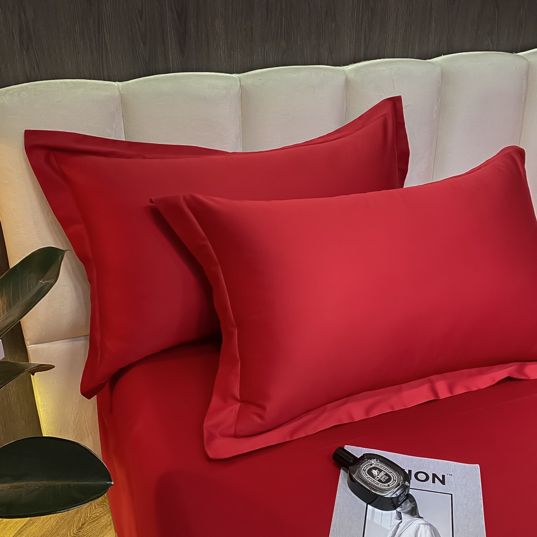 Bộ ga giường phi lụa trơn LIDACO chất liệu lụa mượt mà, óng ả decor phòng ngủ vintage