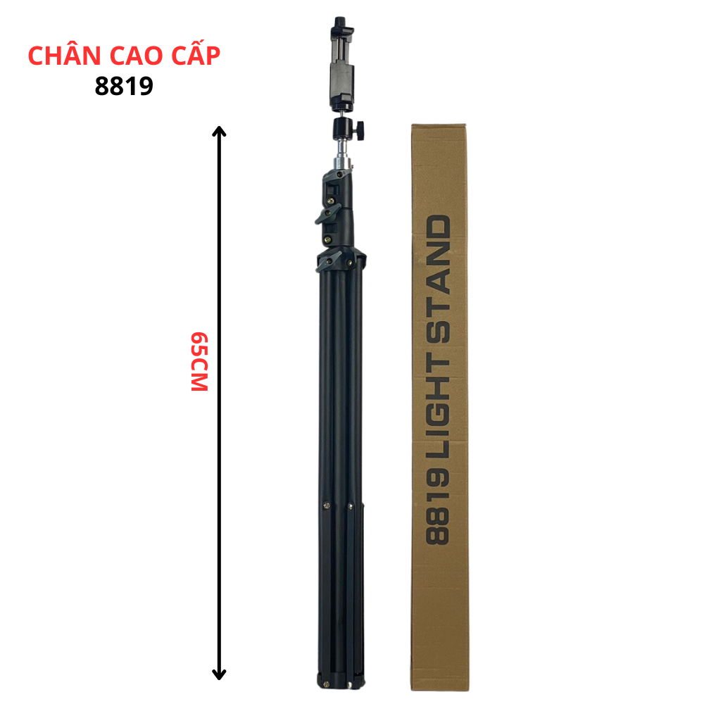 Combo Gậy livestream Cao cấp + Thanh 3 kẹp điện thoại - Phụ kiện gắn được 3 điện thoại để livestream, quay video - Hàng chính hãng