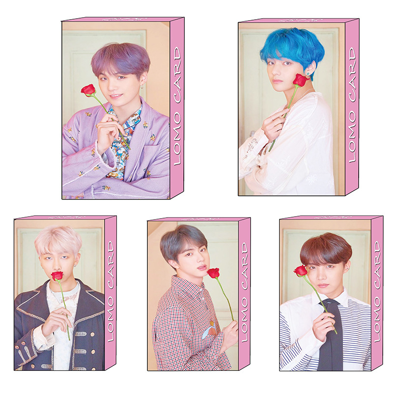 Lomo card các thành viên BTS &quot;Map of the Soul Persona&quot; (Tặng móc khóa gỗ BTS thiết kế độc quyền)