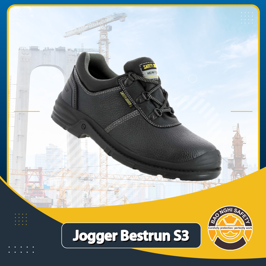 Giày Bảo Hộ Nam Safety Jogger Bestrun S3 – Đen Size 41