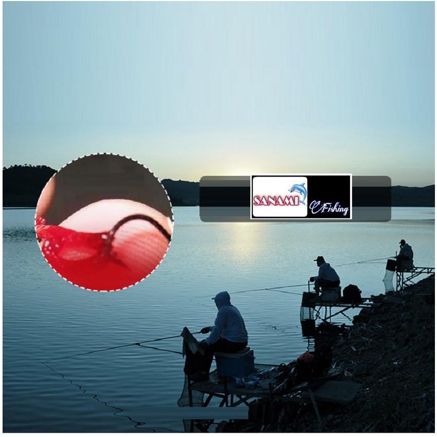 Mồi Câu Cá,Mồi Câu HUA Giun Đỏ Sanmi Fishing -siêu nhạy tăng khả năng dẫn dụ siêu cấp HUA-24