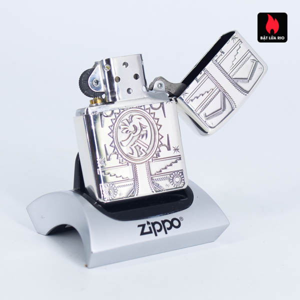 Bật Lửa Zippo Asia Za-5-8B – Lacke Bạc