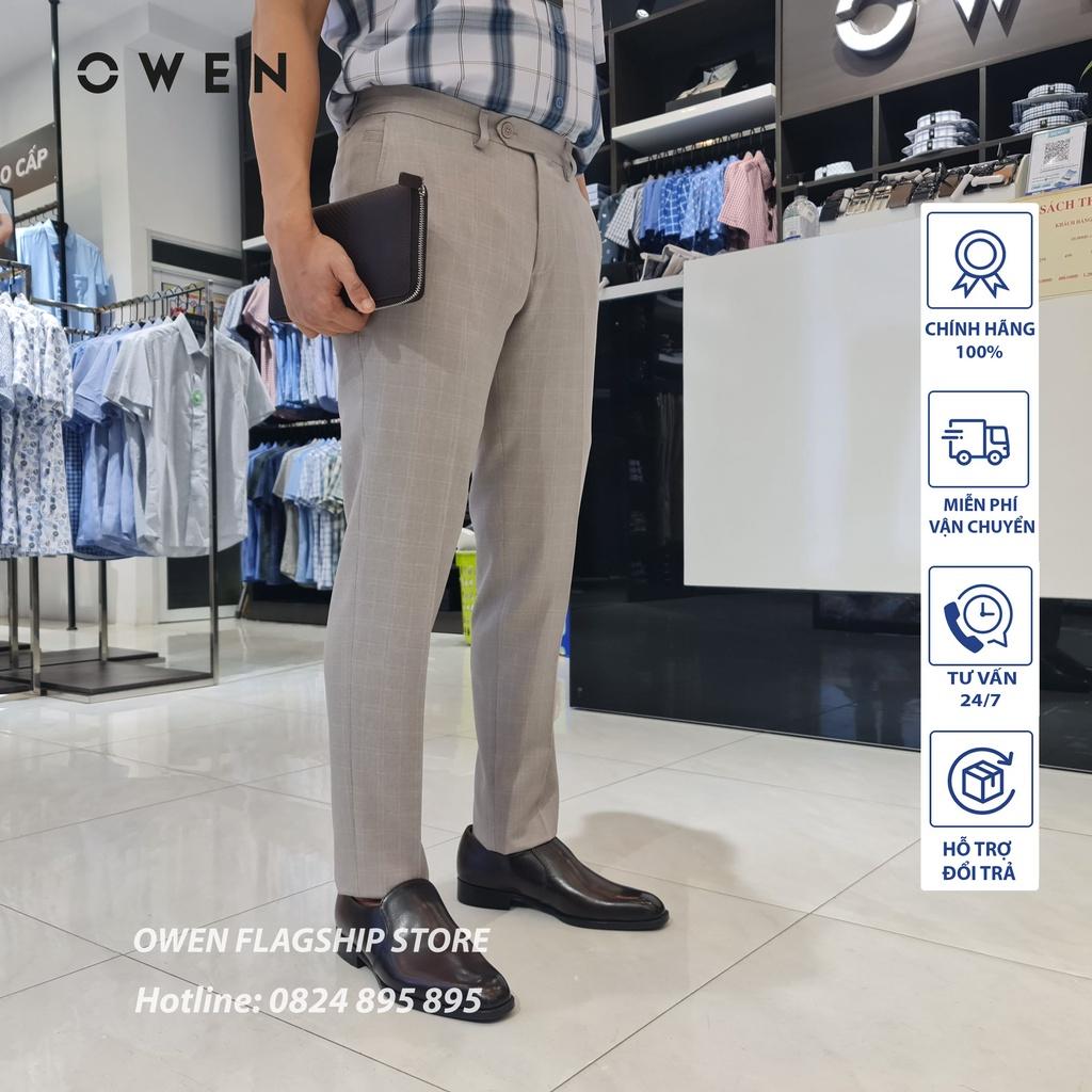 OWEN - Quần âu nam công sở dáng SLIMFIT sợi NANO mã QS23475 - OWEN Flagship Store