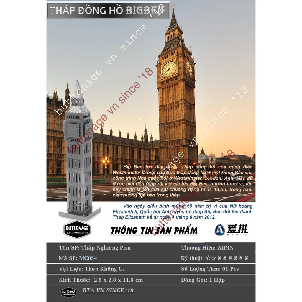 Mô Hình Lắp Ráp 3d Tháp Đồng Hồ Big Ben