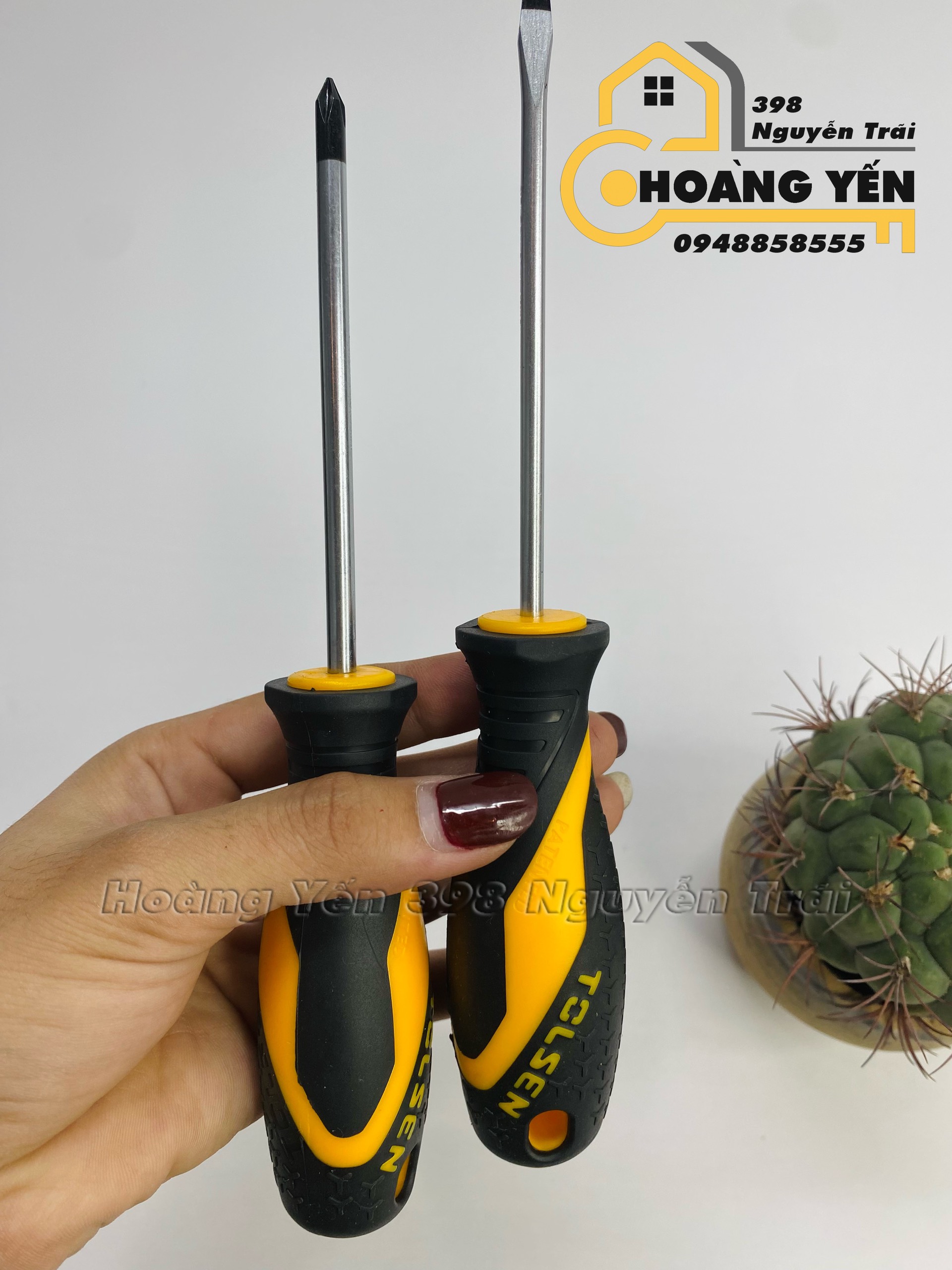 Bộ Tua Vít 4PCS TOLSEN 20179 Đầu Từ Tính Hoàn Thiện