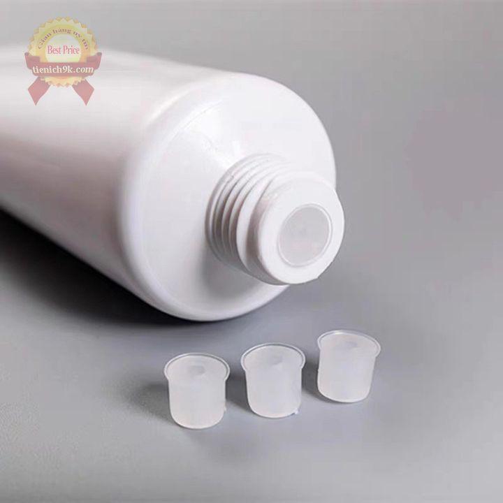 Chai Tuýp nhựa chiết kem đựng mỹ phẩm màu trong và trắng nhựa PP cao cấp an toàn | Lọ chiết 50ml 100ml 10ml 20ml 30ml