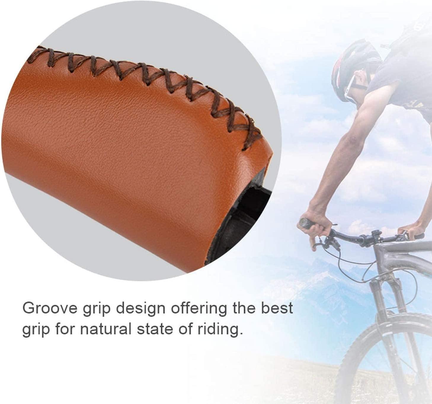 Xe Đạp Tay Cầm Xe Đạp, 1 Cặp Da PU MTB Xe Đạp Gấp Xe Đạp Có Khóa
