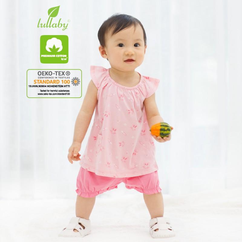 Đồ bộ cổ thun Lullaby cho bé gái