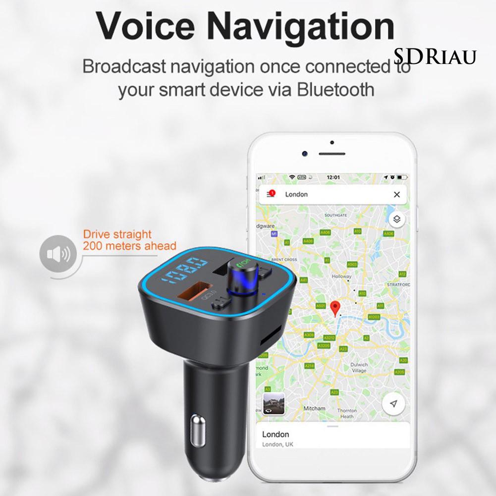 Tẩu Sạc Trên Xe Hơi Qcdz T35 Tích Hợp Máy Nghe Nhạc Mp3 Qc3.0