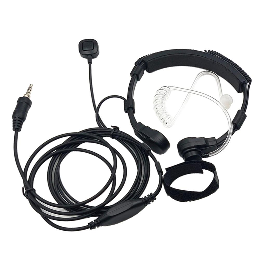 Throat Mic Earpiece For Yaesu Vertex Radio VX-6E
