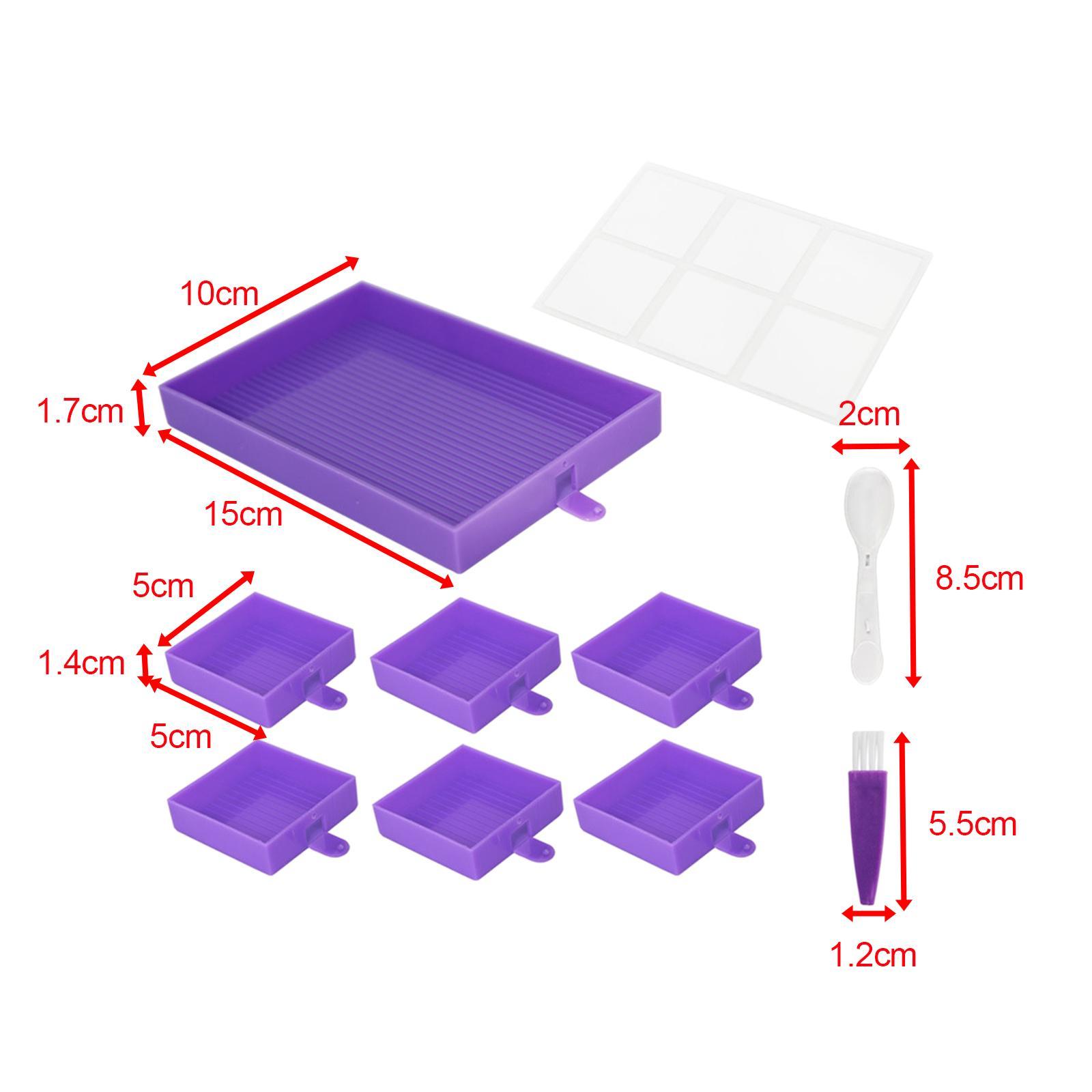 Diamond Paintings Tray Kits Container Diamond Paintings Brush DIY Art Crafts