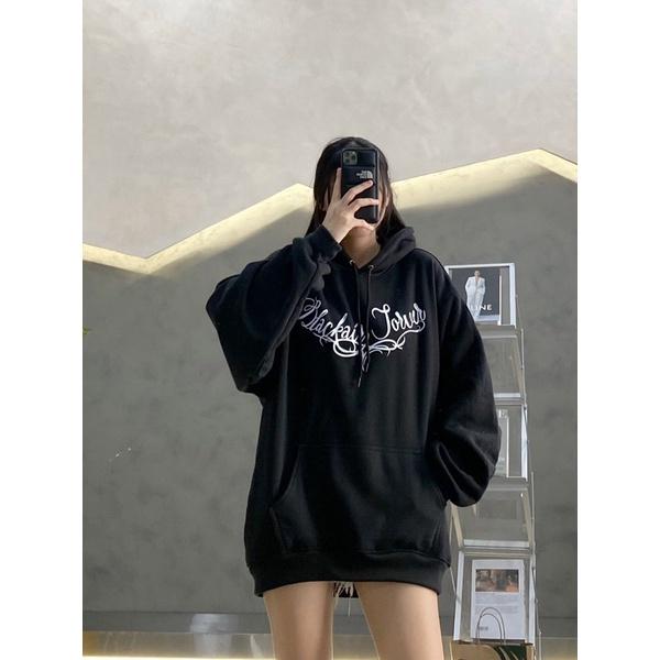 Hoodie nie ngoại hoodie unisex black forver