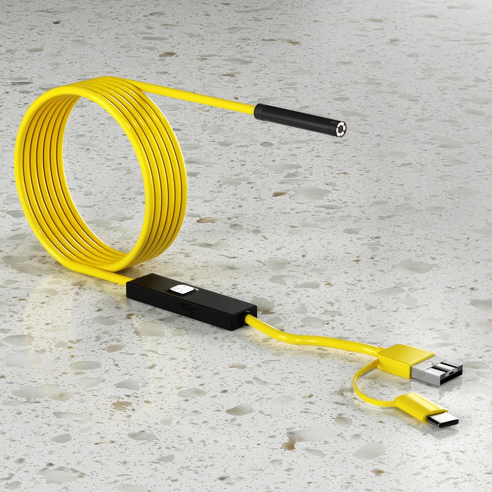 1MP endoscope 3 in 1endoscope 720P endoscope 6pcs 5.5MM adjustable LED lights 2 meters