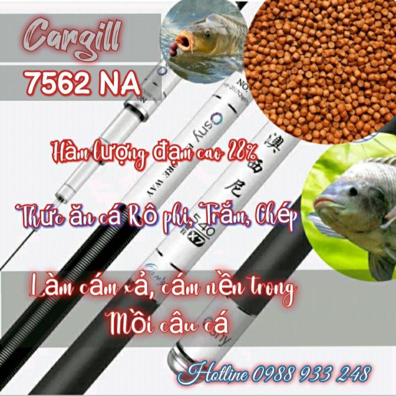 Cám cá Cargill 7562 cho cá Rô phi, trắm và làm Mồi câu