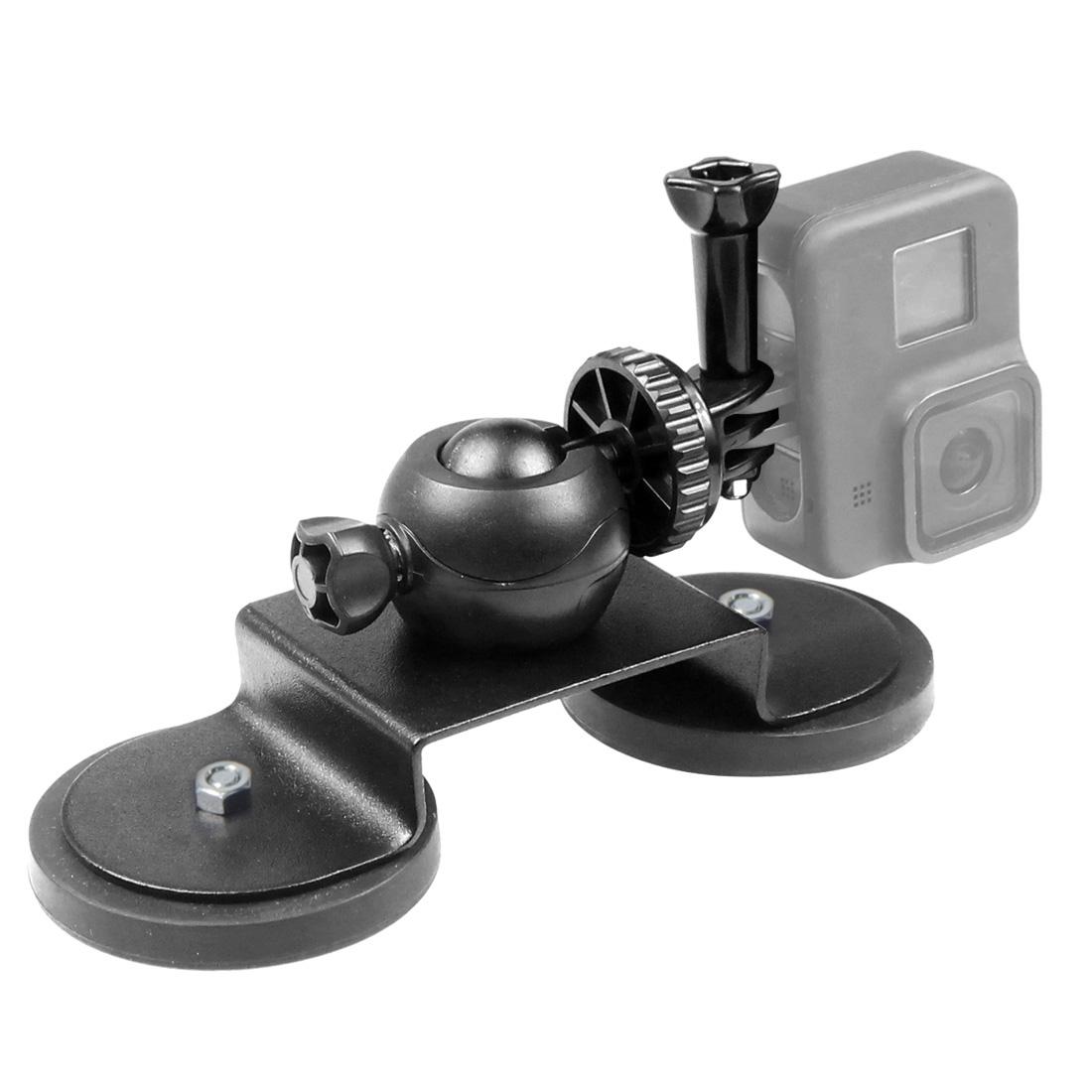 Cúp hút xe cho GoPro 10 9 Insta 360 Camera hành động Bộ chuyển đổi giá ba chân giá 360 Ball Head