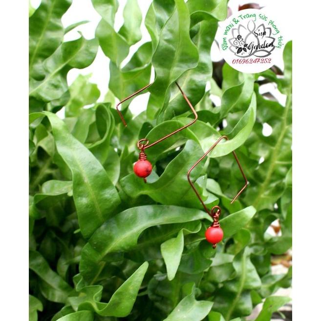 Bông tai dây đồng độc đáo cá tính