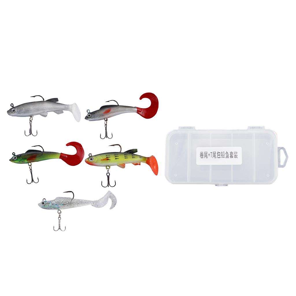 5x Lifelike Fishing Lures Artificial Floating Baits Freshwater Saltwater