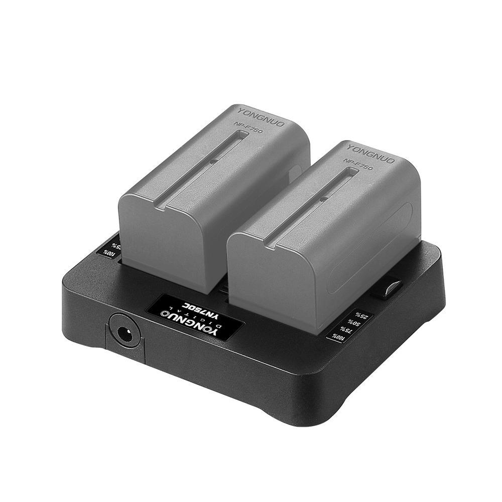 Bộ sạc pin Lithium chuyên nghiệp Hỗ trợ sạc nhanh YONGNUO YN750C