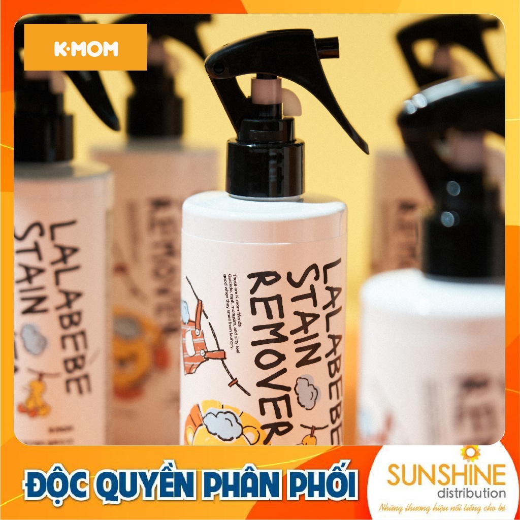 [Made in Korea] Nước xịt tẩy vết bẩn thuần chay Lalabebe K-mom Hàn Quốc hương quả mâm xôi 280ml