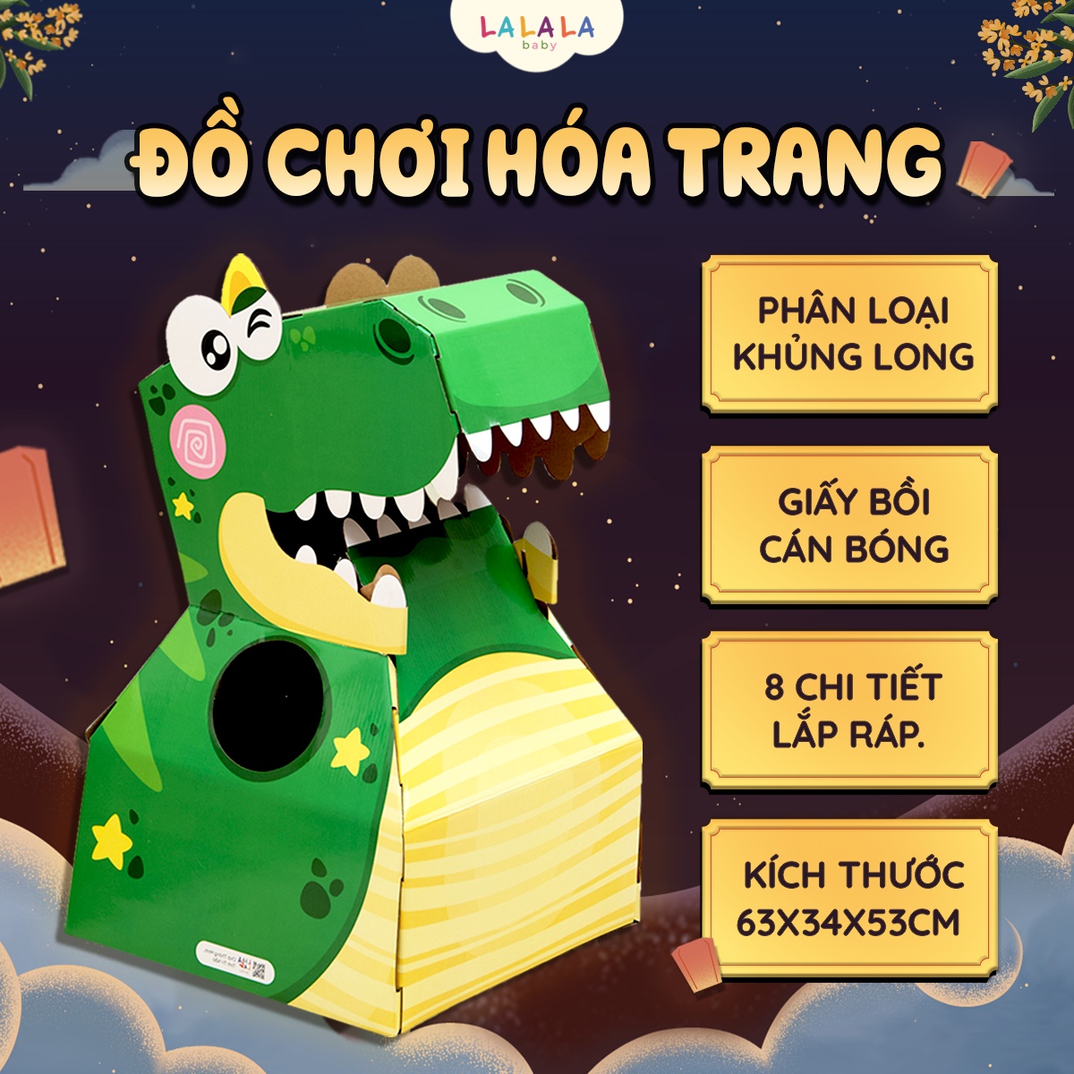 Đồ Chơi Mô Hình Hóa Trang Đầu Lân Trung Thu DIY Cho Bé – Lalala Baby