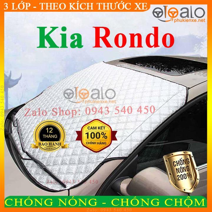 Tấm che chắn nắng kính lái ô tô Kia Rondo CAO CẤP 3 Lớp Chắn Nắng Cản Nhiệt | OTOALO