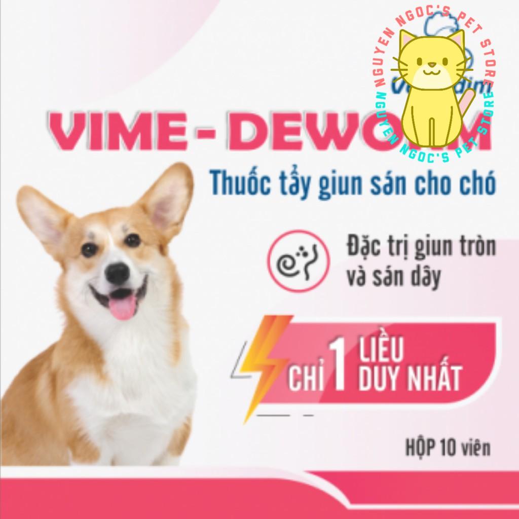 Vime Deworm Vemedim - 1 vỉ 5 viên ngăn ngừa giun sán dùng cho CHÓ