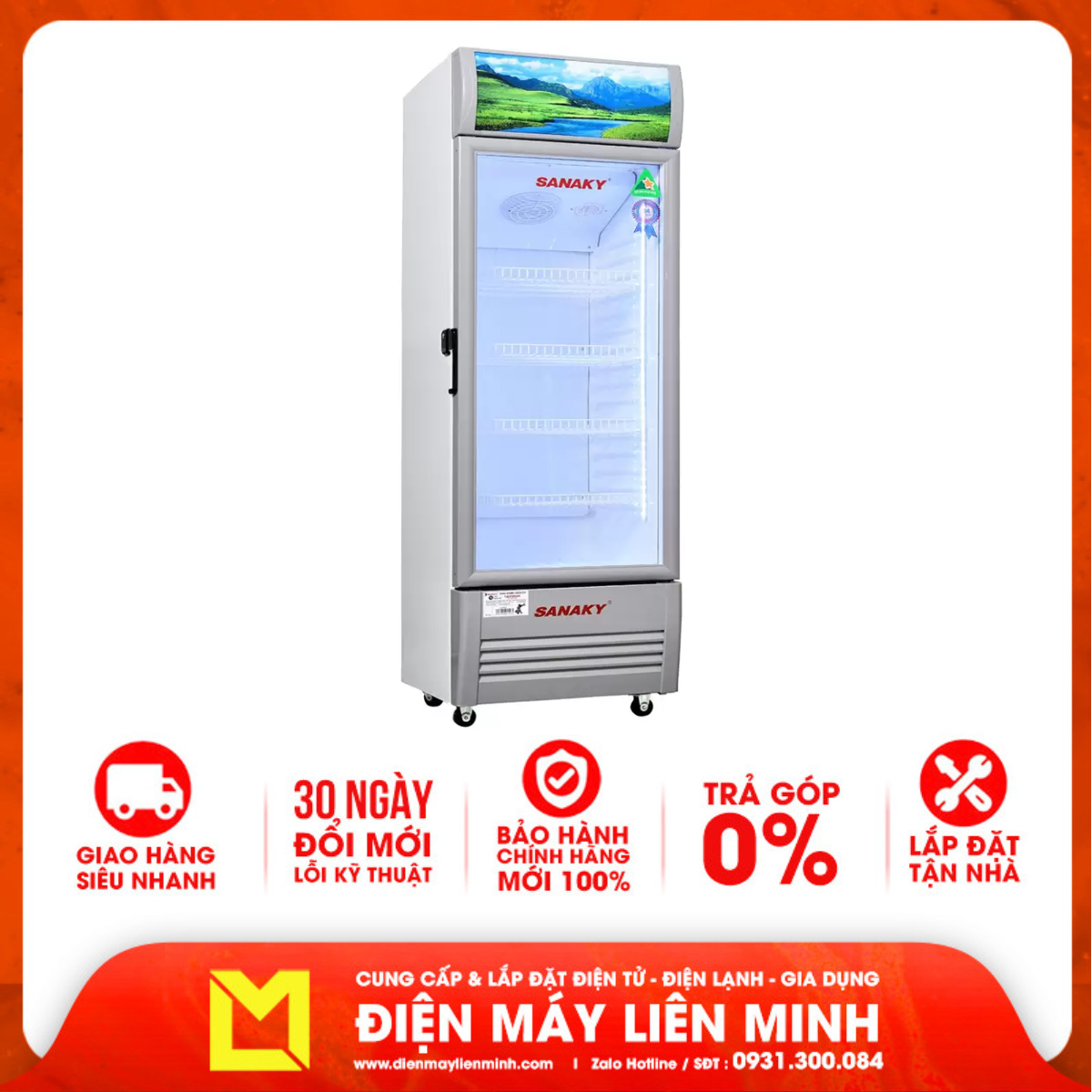 Tủ mát Sanaky VH-2589K 240L - Hàng chính hãng (chỉ giao HCM)