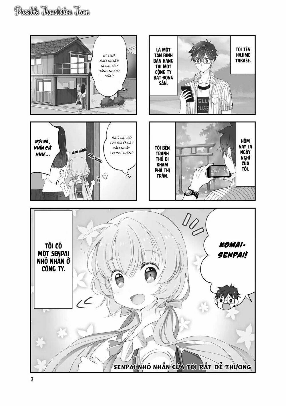 senpai nhỏ nhắn của tôi rất dễ thương chapter 16 3