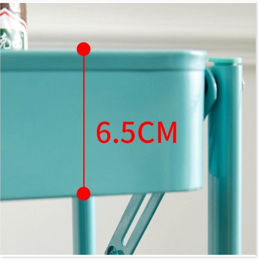 Kệ Nhà Bếp Gấp Gọn 3 Tầng Có Bánh Xe