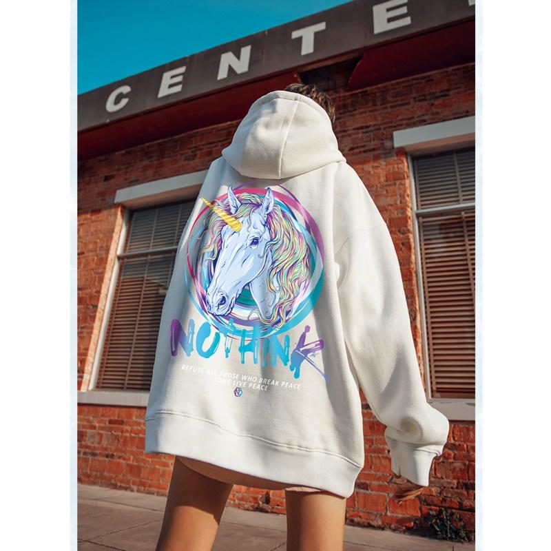 Áo Hoodie nam from rộng chất nỉ ngoại nhập in hình kỳ lần cá tính