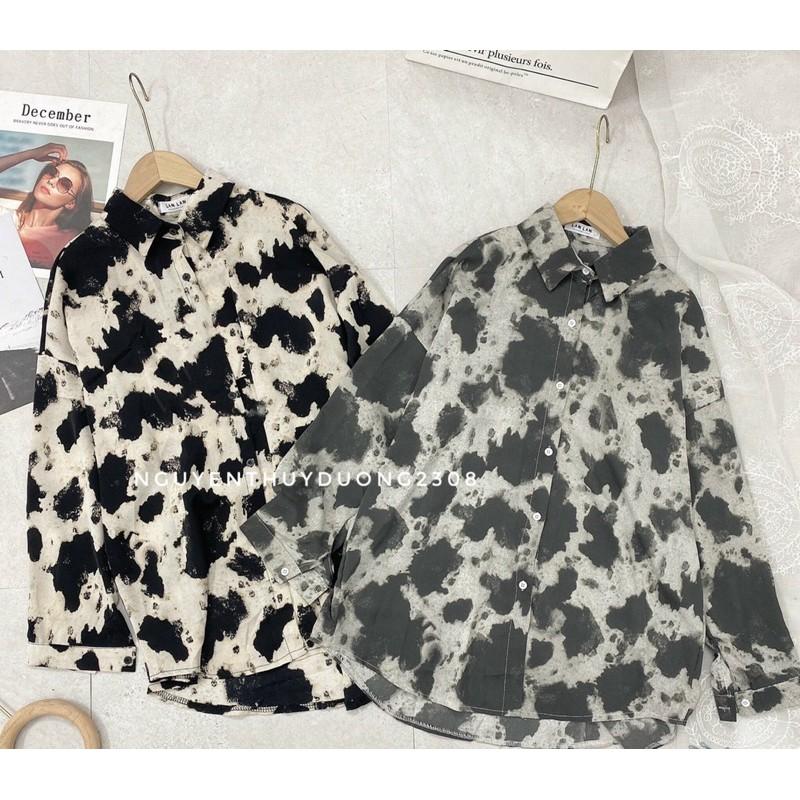 Áo sơmi da báo màu mới hot hit