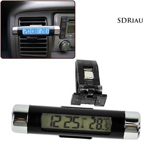 Đồng Hồ Điện Tử Có Màn Hình Lcd Hiển Thị Tiện Dụng Cho Xe Hơi