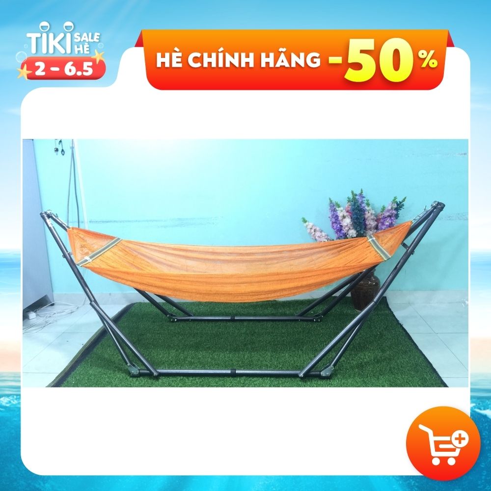 Bộ khung võng BAN MAI : khung võng sắt sơn tĩnh điện p32+ lưới võng cán thép 50cm