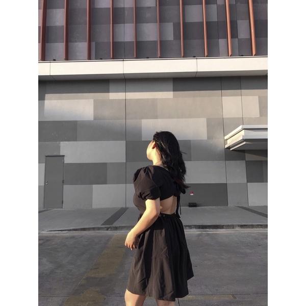 ĐẦM ĐEN CUTOUT LUNADRESS