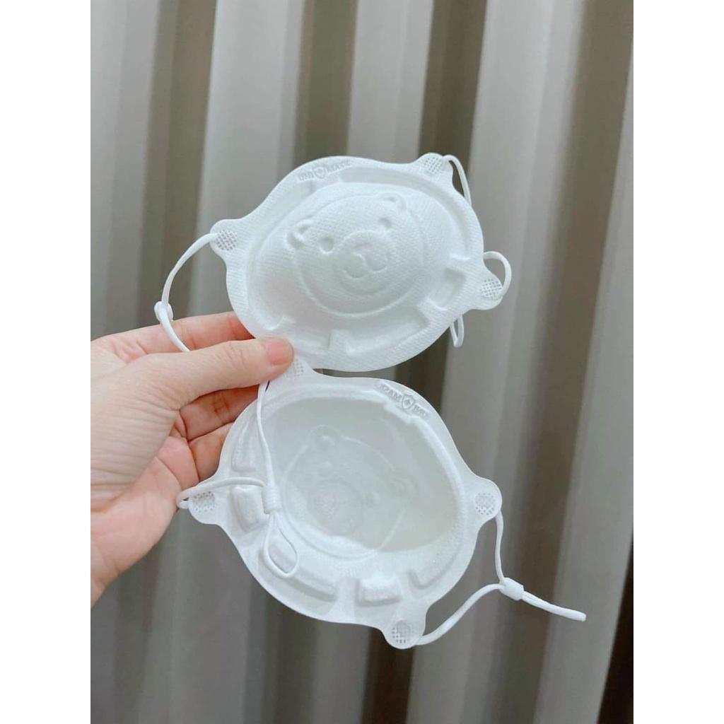 Khẩu trang gấu unimask trẻ em hình gấu kháng khuẩn 99% siêu cute