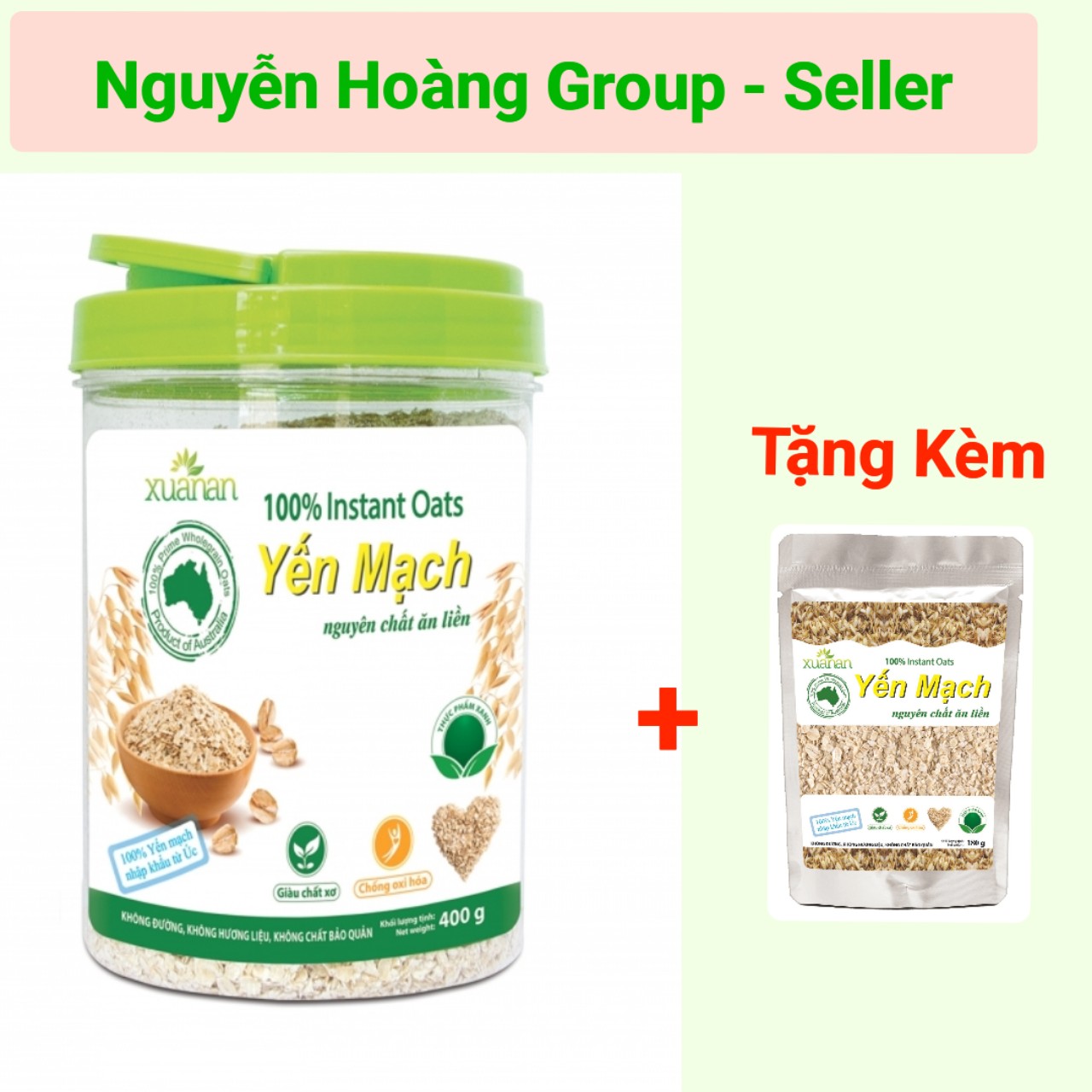 Yến Mạch Úc Hộp 400g Xuân An ( Tặng YM 180g)