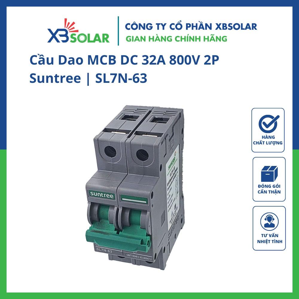 Thiết bị đóng cắt MCB DC 32A 800V 2P Suntree | SL7N-63