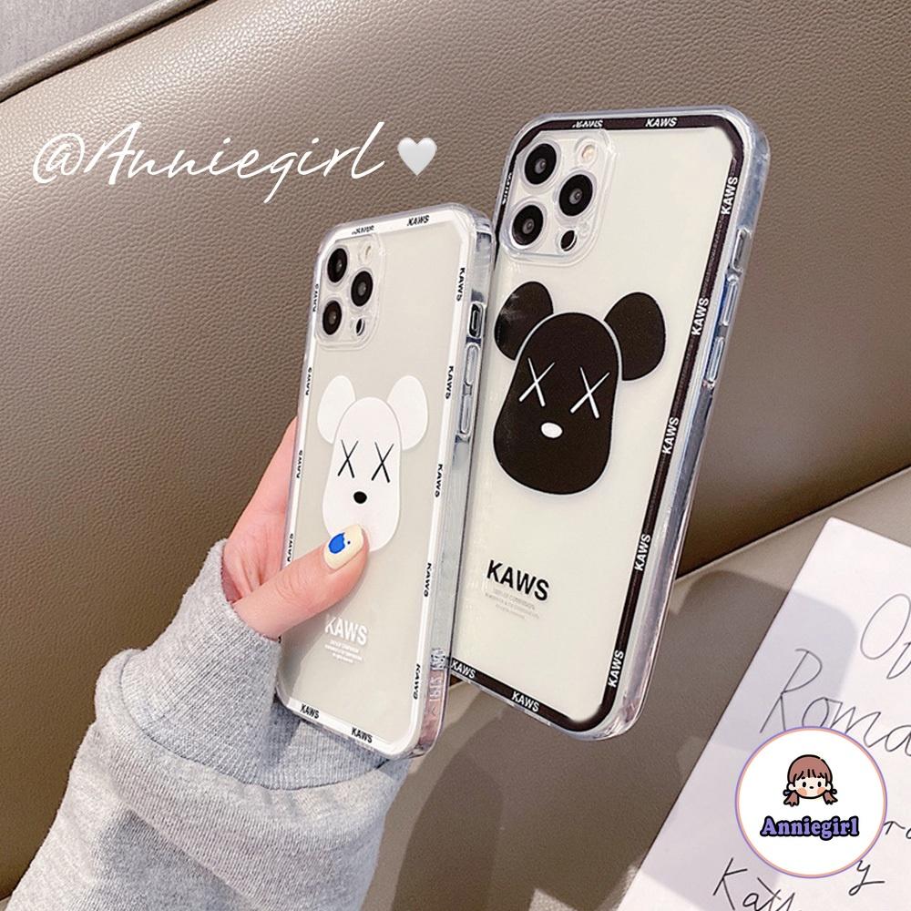 Ốp Điện Thoại TPU Mềm Siêu Mỏng Chống Sốc In Hình Gấu Kaws Độc Đáo Cho Iphone 12 11 Pro Max Xr Xs Max 8 7 Plus