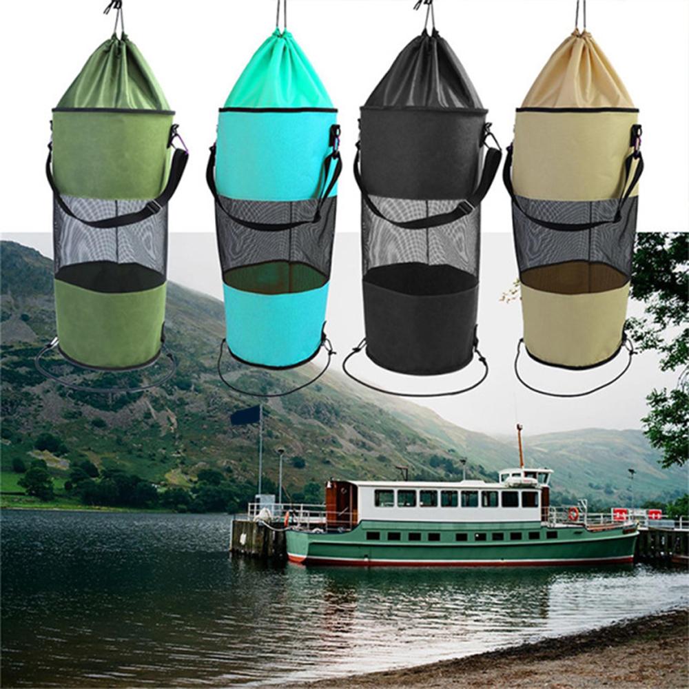 Túi Lưới Dây Rút Đựng Rác Cho Người Cắm Trại Chèo Thuyền Kayak