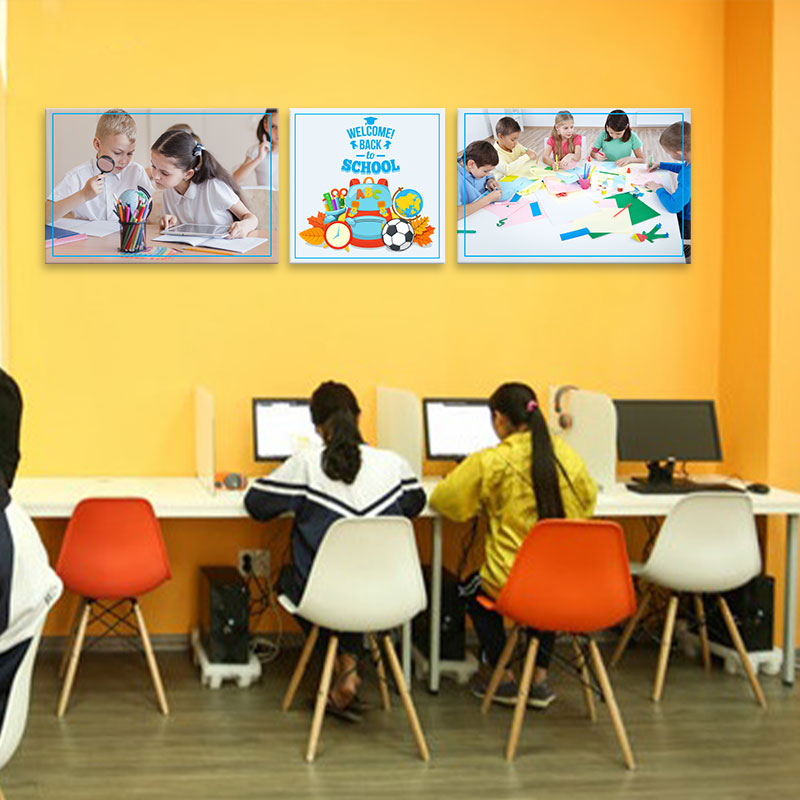 Tranh phòng học sôi nổi dành cho tiểu học W2195
